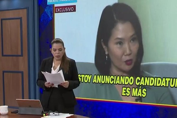 Milagros Leiva defiende derecho de Keiko Fujimori a postular por cuarta vez a la Presidencia del Perú